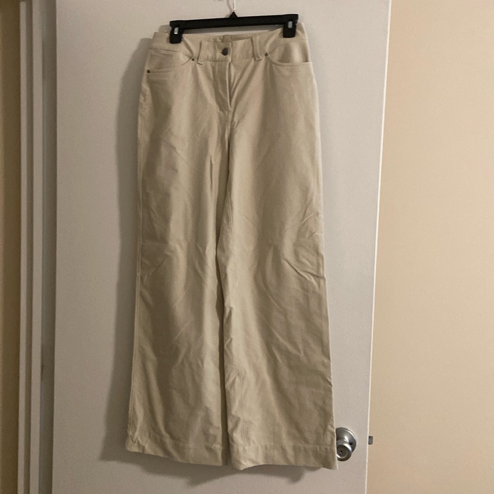Lululemon Cream Wide Leg Pants